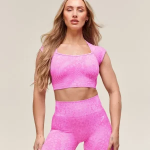 Adapt X Whitney Animal Seamless Crop Top