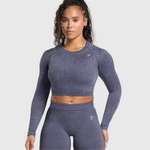 Adapt Fleck Seamless Long Sleeve Crop Top