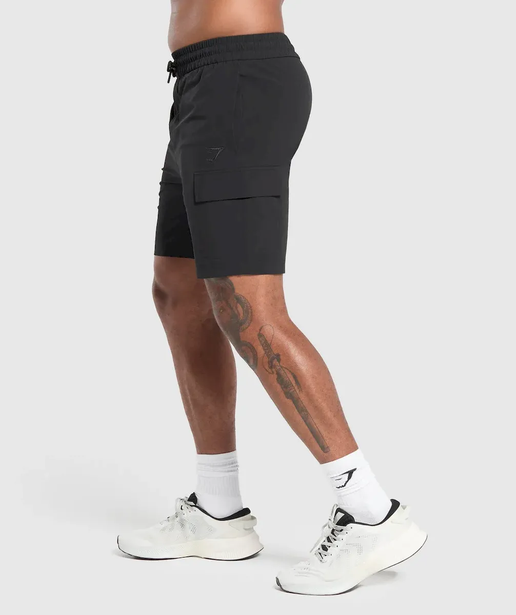 Stretch Woven Cargo Shorts