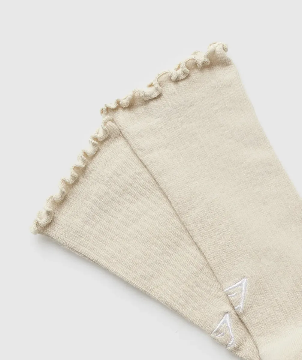 Frill Crew Single Sock - Image 2