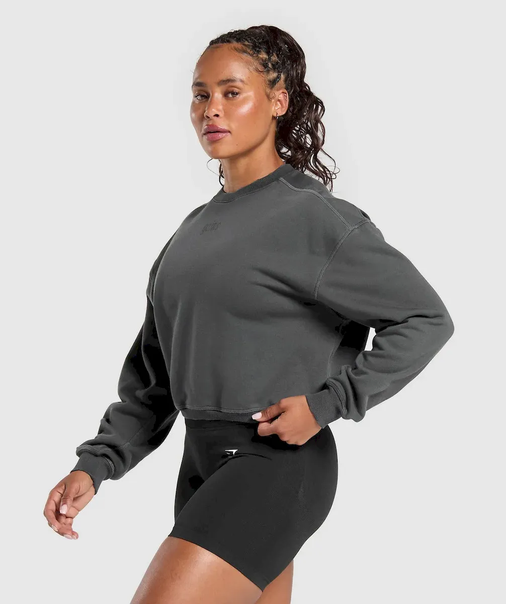 Gains Washed Loopback Crew Neck - Image 3