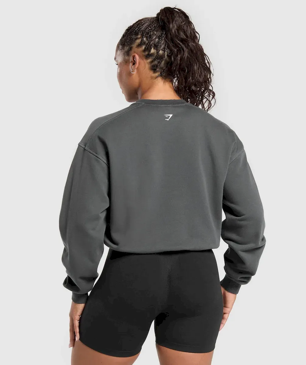 Gains Washed Loopback Crew Neck - Image 2