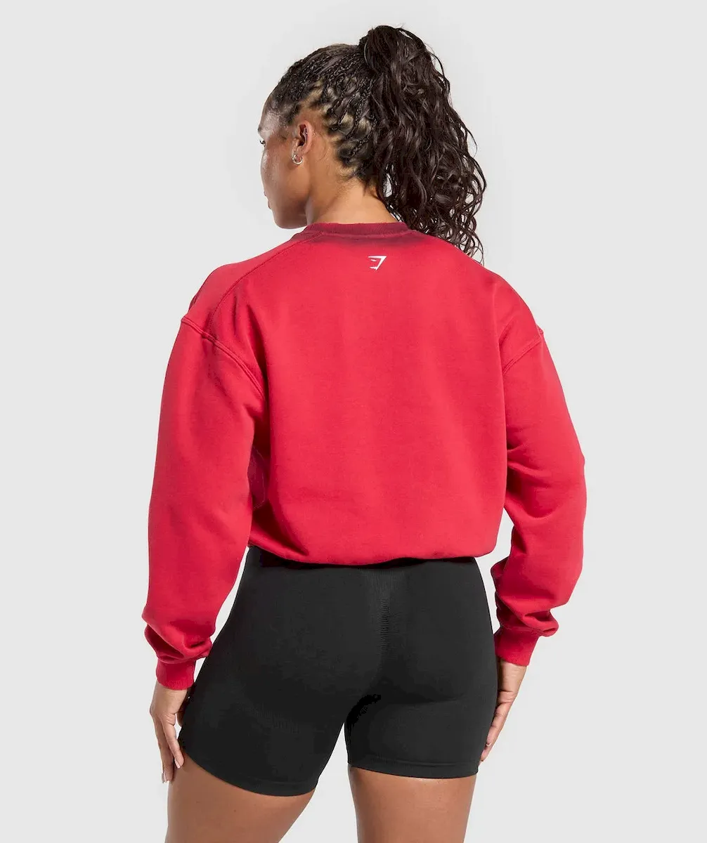 Gains Washed Loopback Crew Neck - Image 2