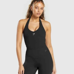 Halter Neck Cami with Shelf