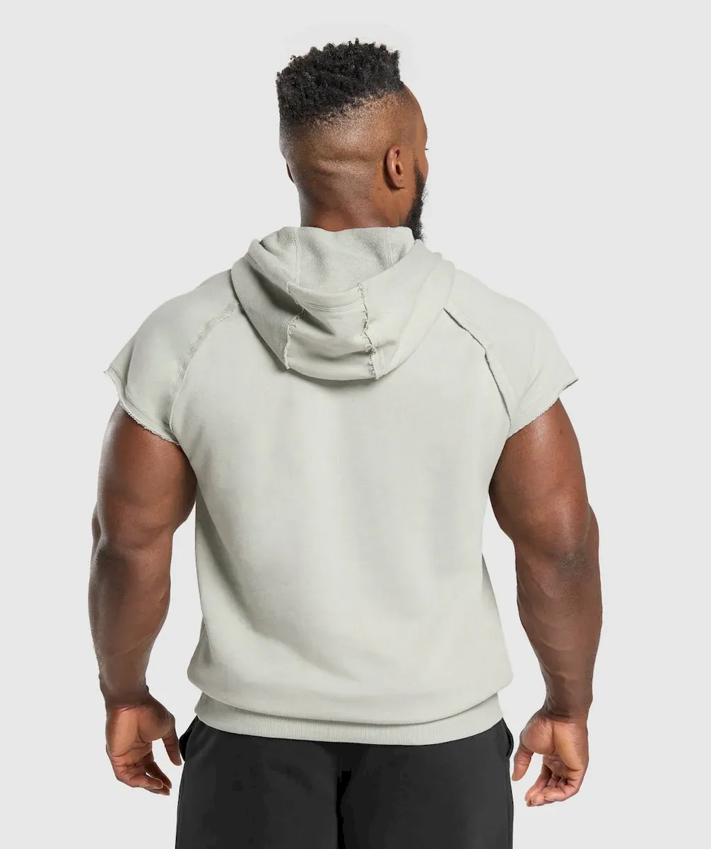 Legacy 1/4 Zip Cap Sleeve Hoodie - Image 2