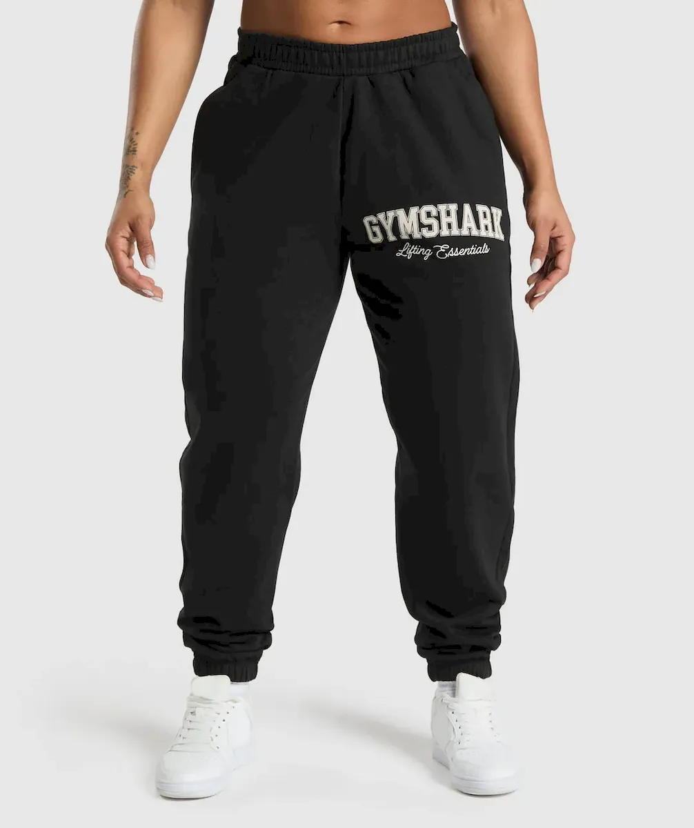 Lifting Essentials Graphic Brushed Oversized Joggers - Image 2