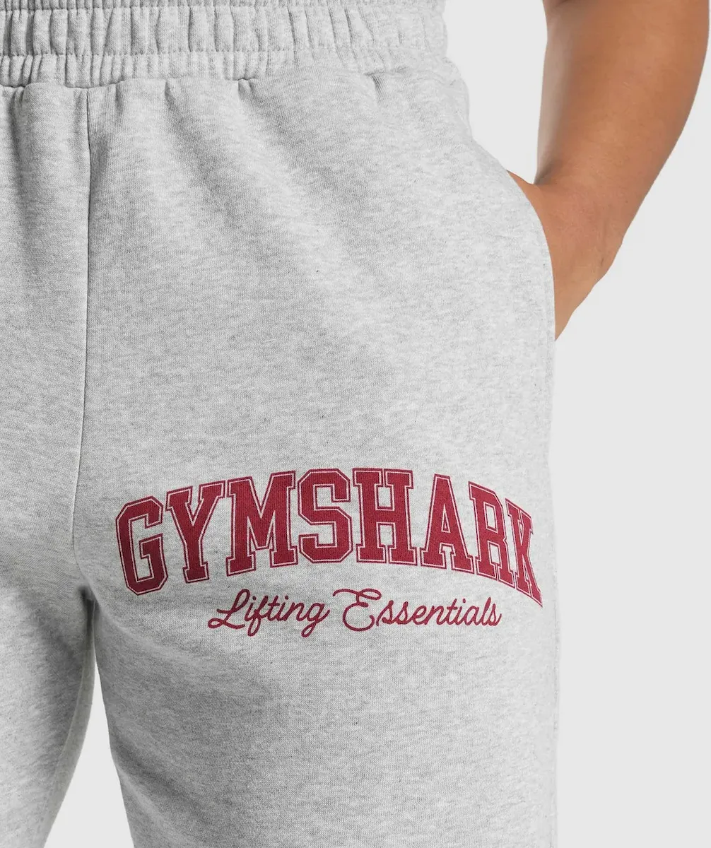 Lifting Essentials Graphic Brushed Oversized Joggers - Image 5