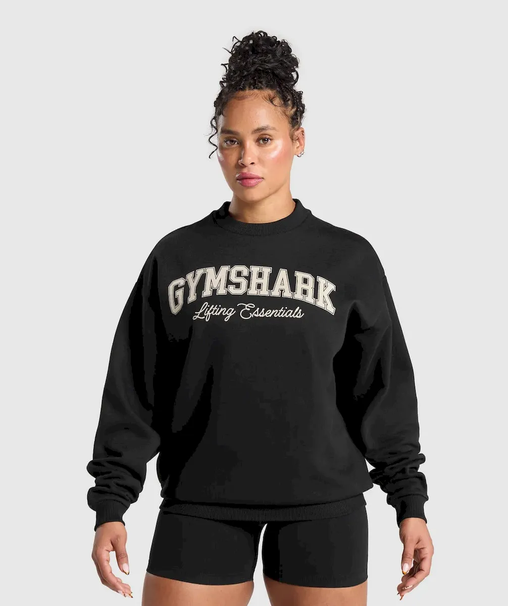 Lifting Essentials Graphic Brushed Oversized Sweatshirt