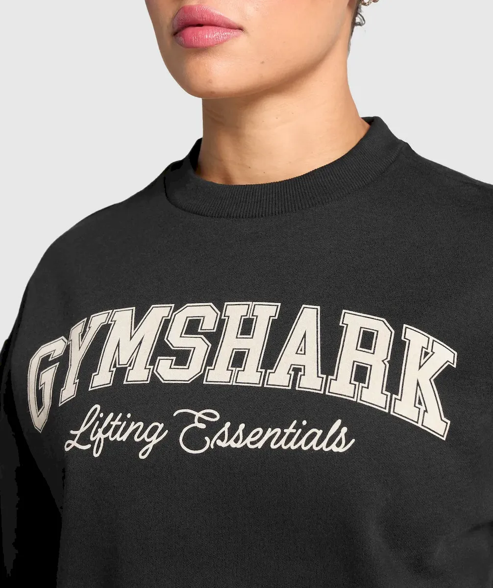 Lifting Essentials Graphic Brushed Oversized Sweatshirt - Image 5