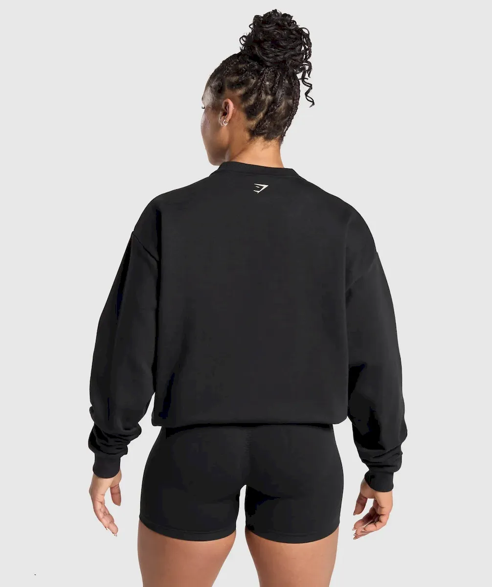 Lifting Essentials Graphic Brushed Oversized Sweatshirt - Image 2