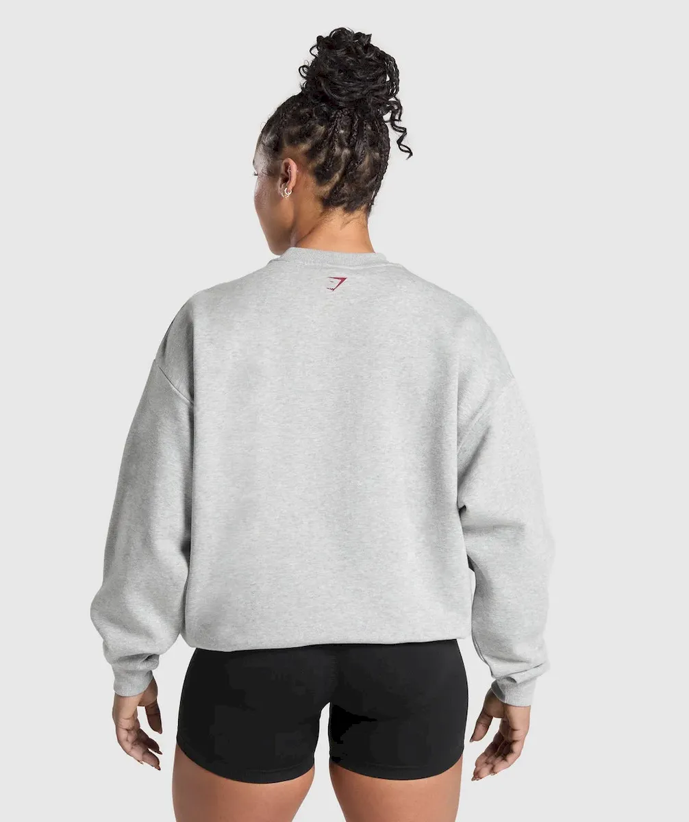 Lifting Essentials Graphic Brushed Oversized Sweatshirt - Image 2