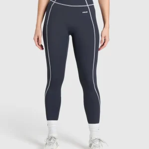 Retro Contrast Stitch Leggings