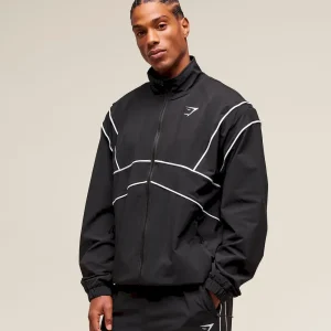 Retro Crinkle Track Jacket