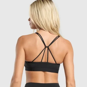Ruched Strappy Sports Bra