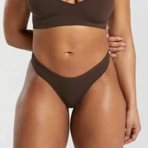 Seamless Dipped Front Thong