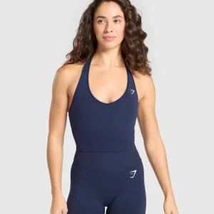 Vital Halter Neck Tank With Shelf