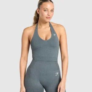 Vital Halter Neck Tank With Shelf