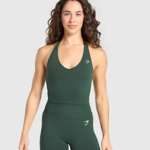 Vital Halter Neck Tank With Shelf