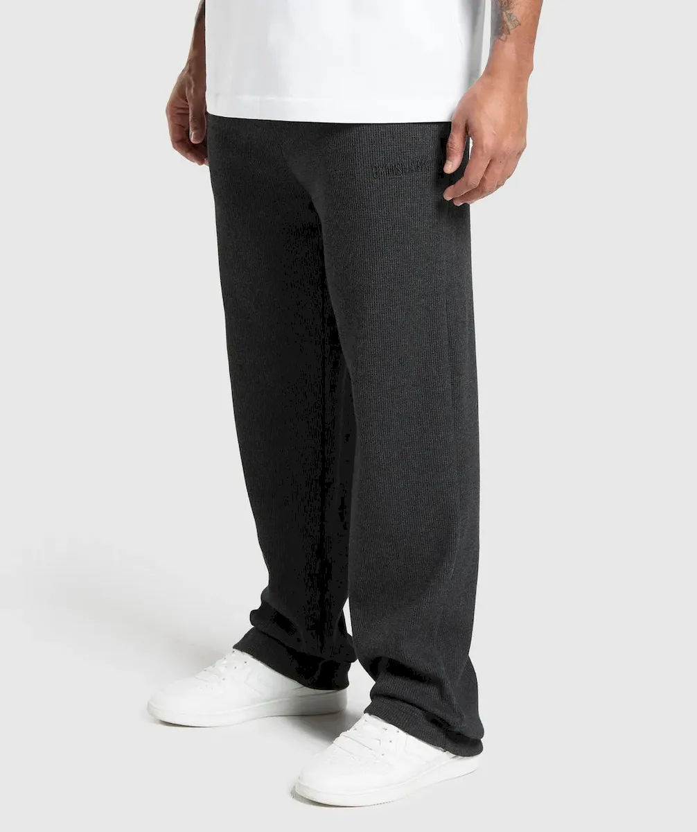 Waffle Straight Leg Joggers - Image 2