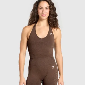 Vital Halter Neck Tank With Shelf