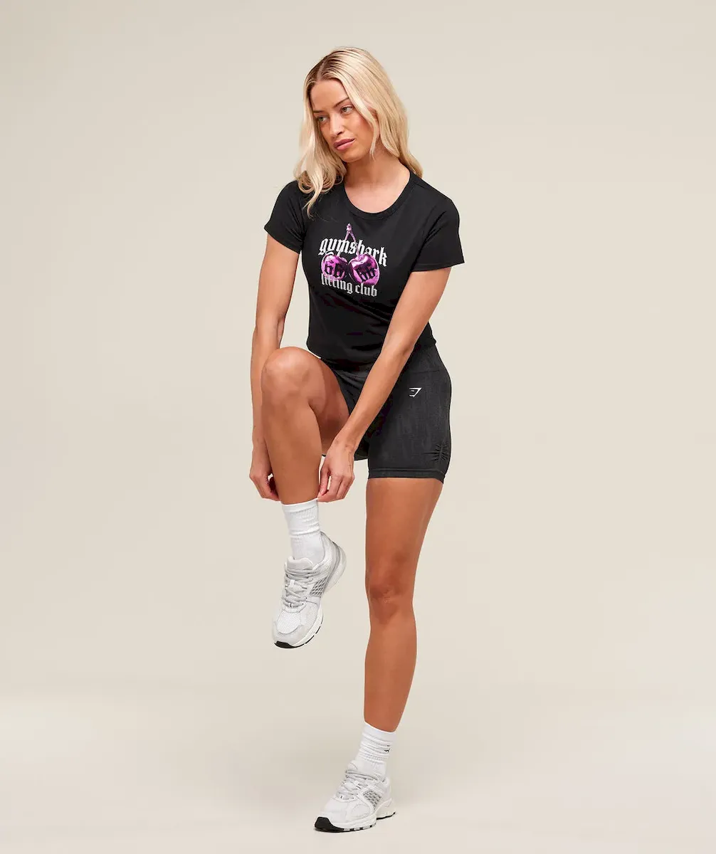 Cherry Graphic Baby Tee - Image 3