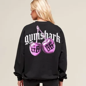 Cherry Graphic Oversized Sweatshirt