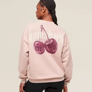 Cherry Graphic Oversized Sweatshirt