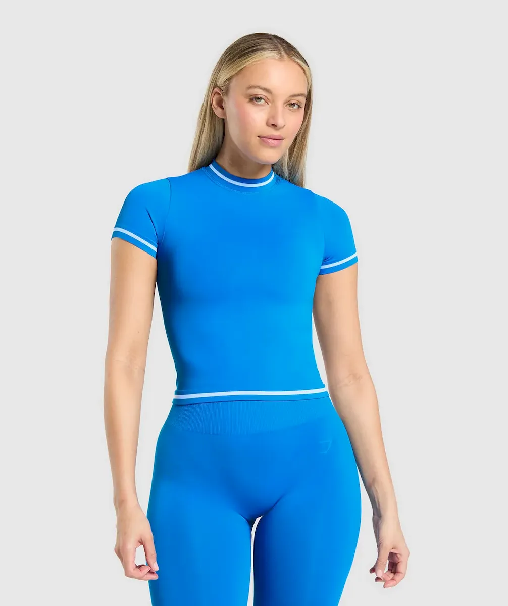 Contrast Seamless Midi Tee