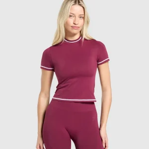 Contrast Seamless Midi Tee