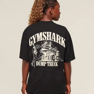 Dump Truck Graphic Oversized T-Shirt