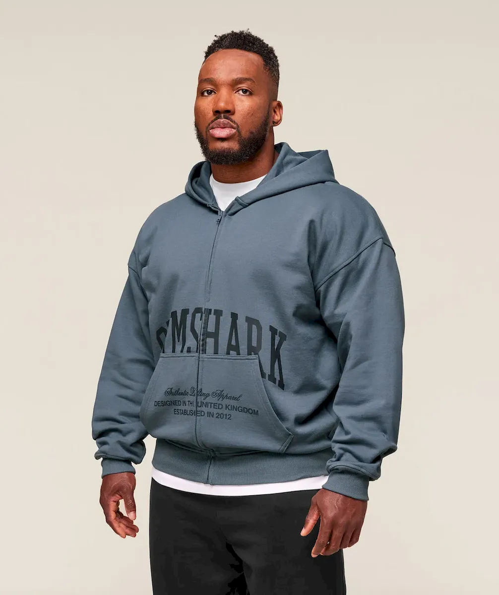 Collegiate Script Zip Up Hoodie - Image 4
