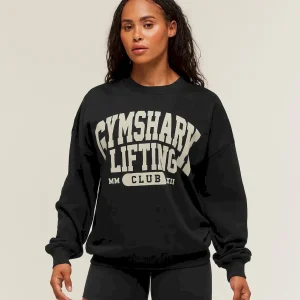 Lifting Club Graphic Oversized Crew Neck