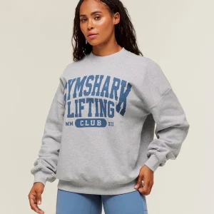 Lifting Club Graphic Oversized Crew Neck
