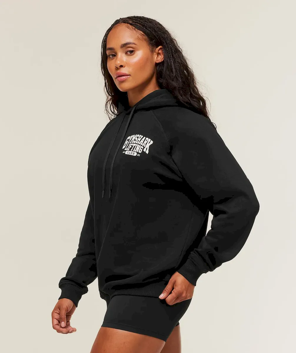 Lifting Club Graphic Oversized Hoodie - Image 3
