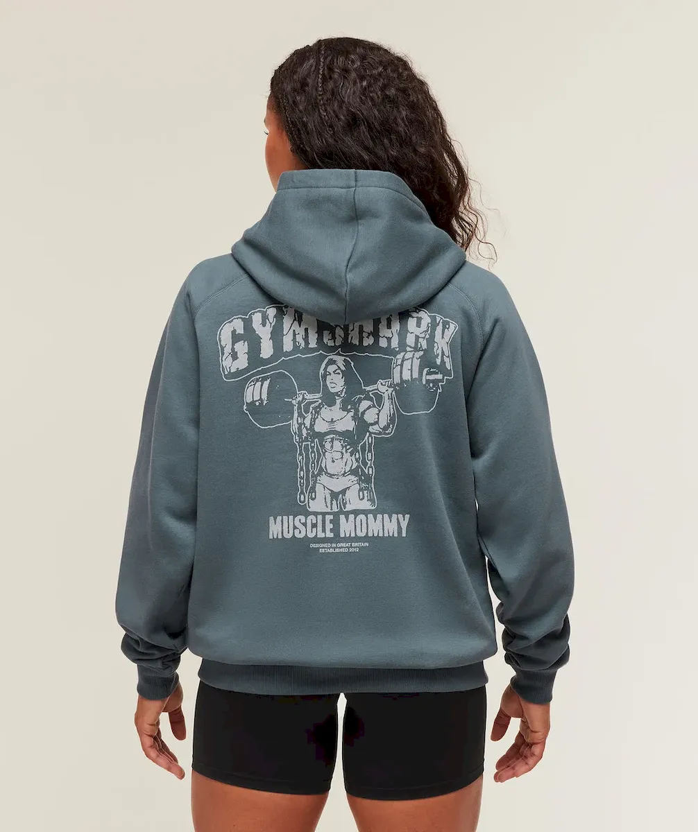 Gritty Muscle Mommy Graphic Hoodie
