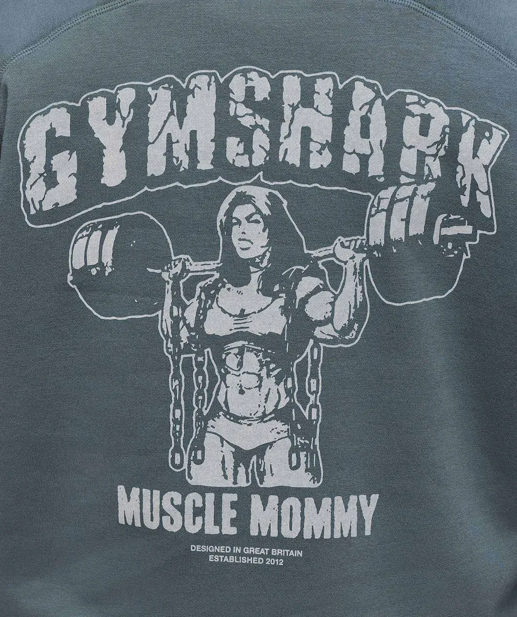 Gritty Muscle Mommy Graphic Hoodie - Image 4