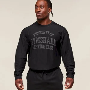 Lightweight Slub Textured Lifting Authenticator OS LS T-shirt