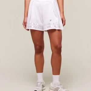 Mesh Pleated Shorts