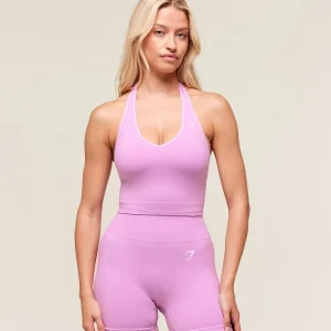 Vital Halter Neck Tank With Shelf
