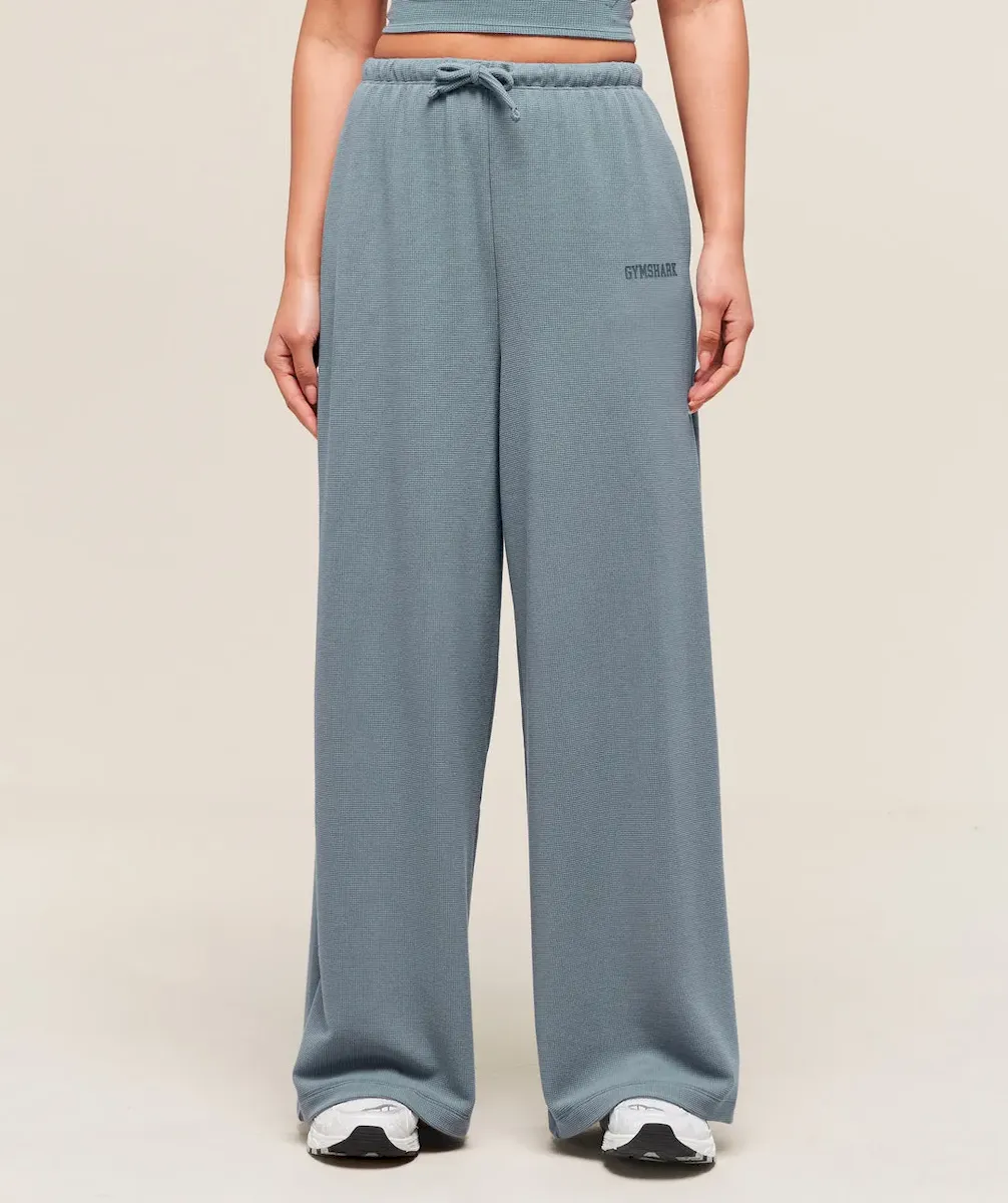 Waffle Wide Leg Pants